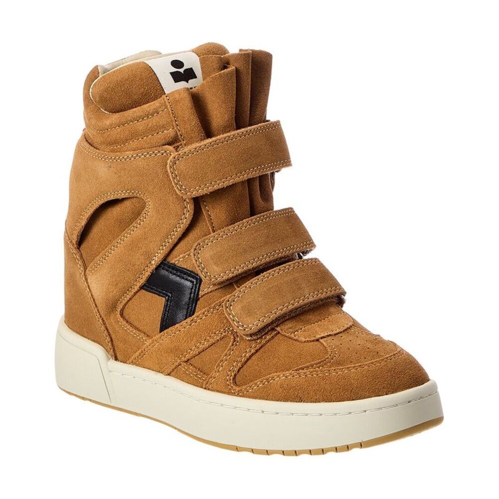 Isabel Marant Im3 Suede Wedge Sneaker, Brown